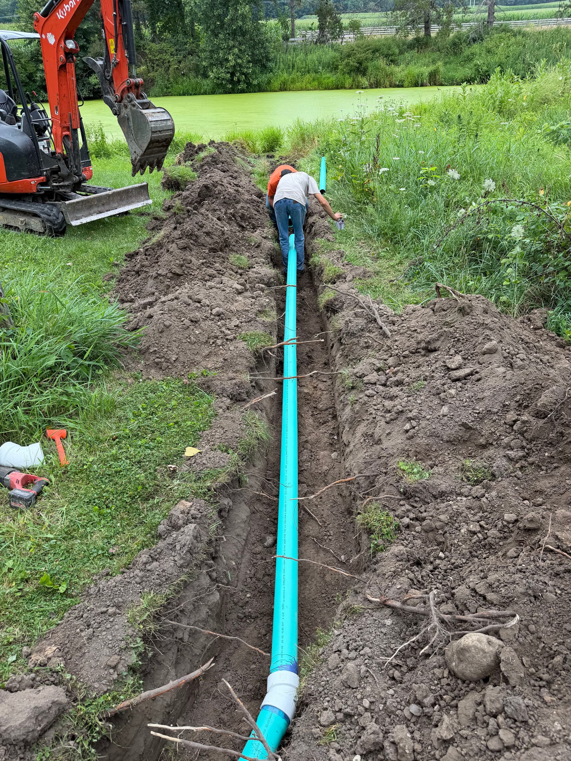 Gallery photos for Catch Basin Install Fixes Backyard Drainage Problem: Image #1
