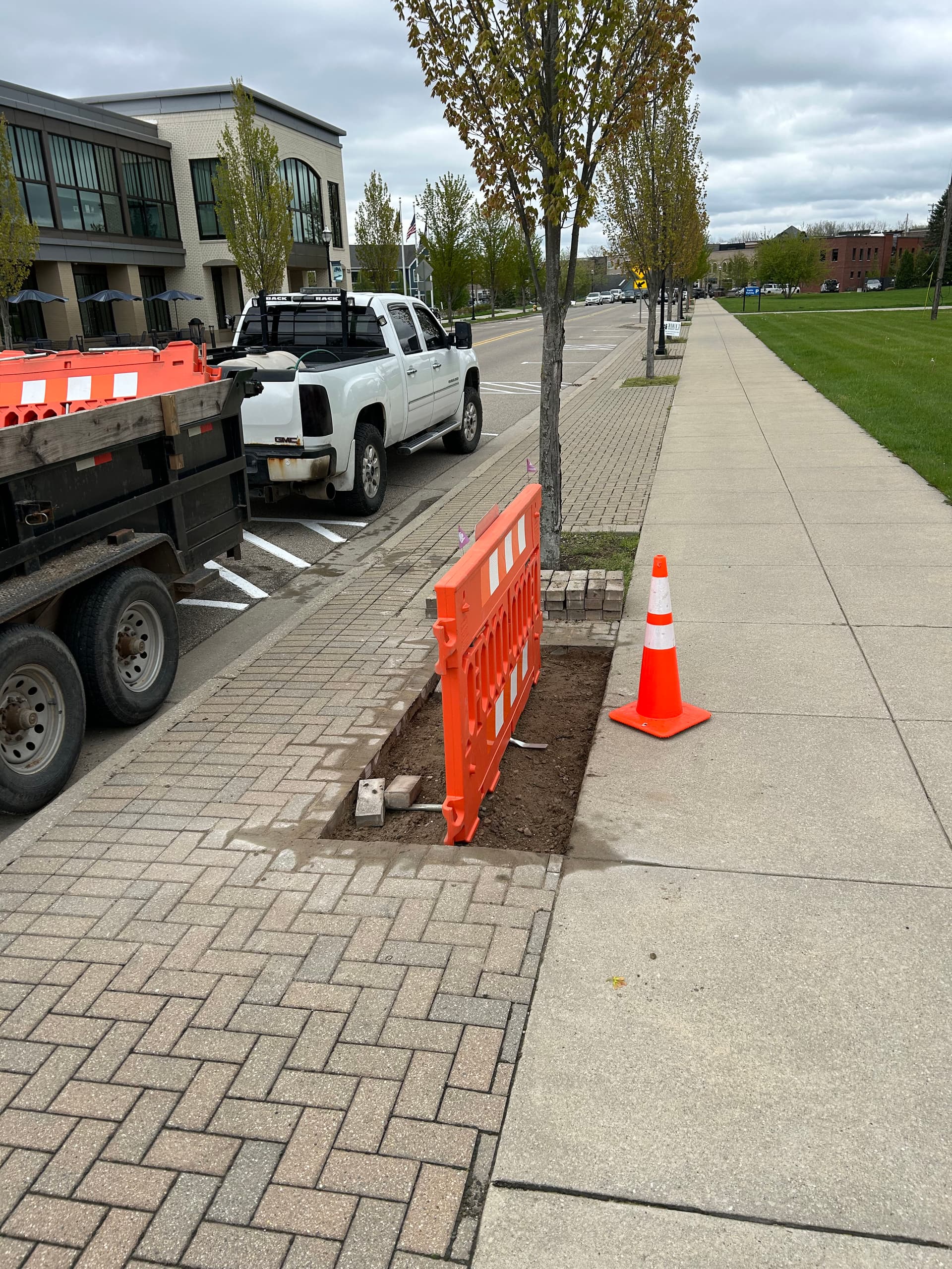Gallery photos for Prepping Downtown Ada for New Public Benches: Image #1