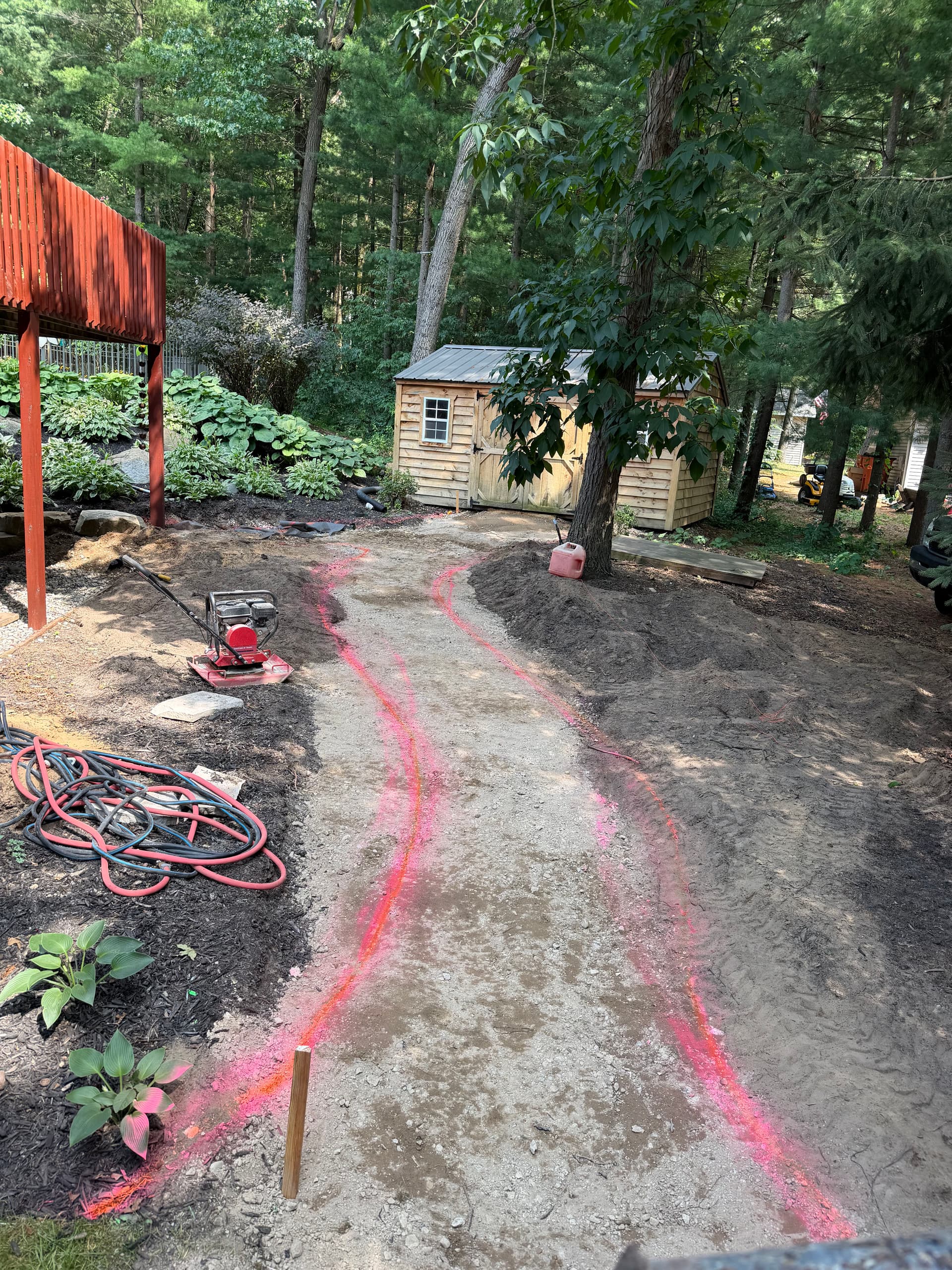 Gallery photos for Flagstone Walkway Install With a Buried Surprise Underneath: Image #3