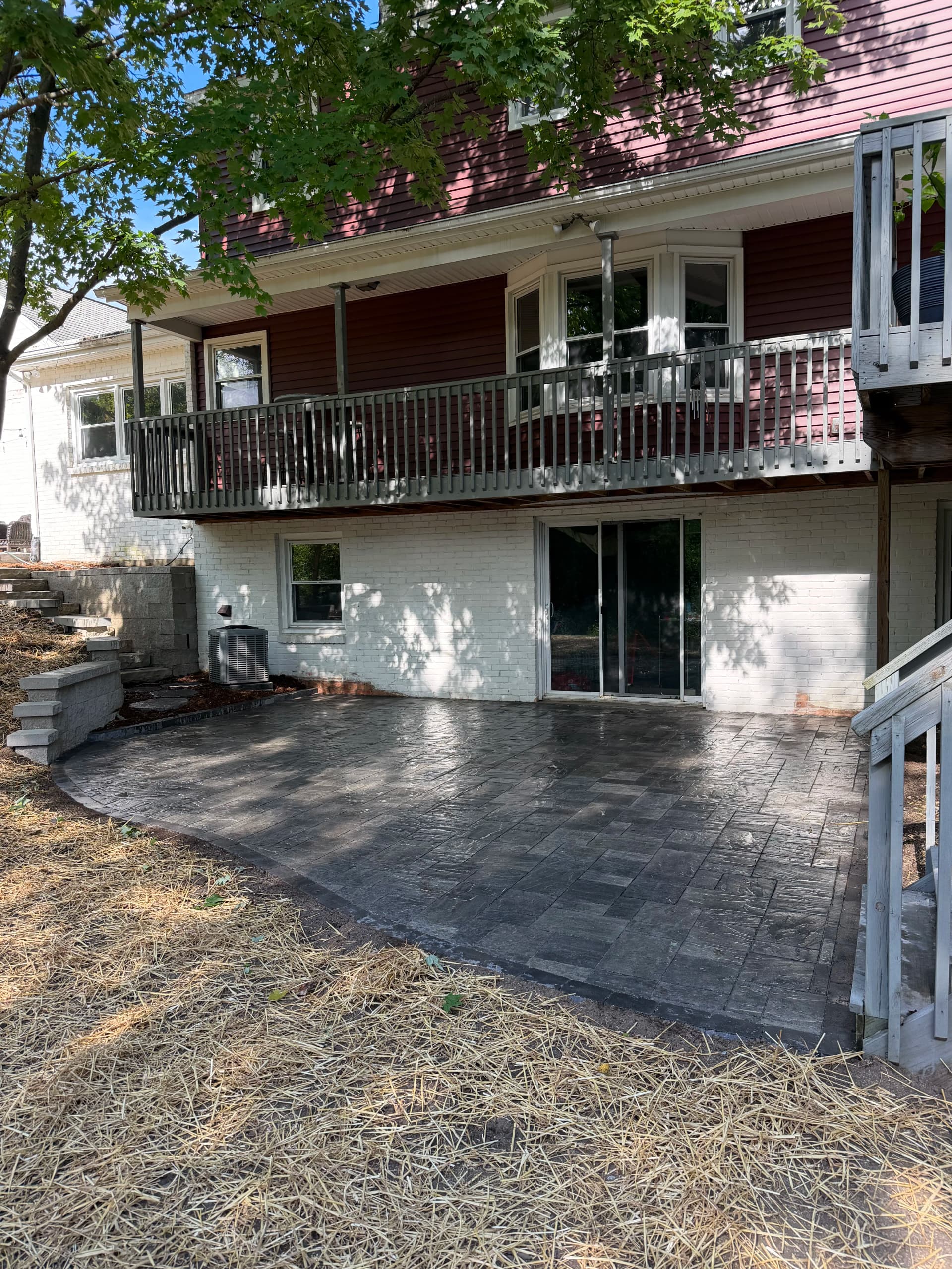 New Patio and Step Install Gives This Backyard a Real Purpose image